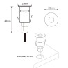 Mini Bodeneinbaustrahler - 6000K kaltweiß - 12V