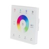 "iNatus" RGBW wandbediening 4-kanaals, touch glass wit 12-24VDC