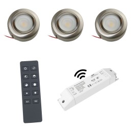 VBLED LED COB inbouwspot - rond - gegoten - geborsteld - 7W