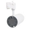 Verstelbare anti-verblindende COB LED railspot – 4000K, 60° bundel, 4000lm, witte behuizing