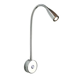 Flexible LED wall lamp "CORWIN" reading lamp + USB port - black