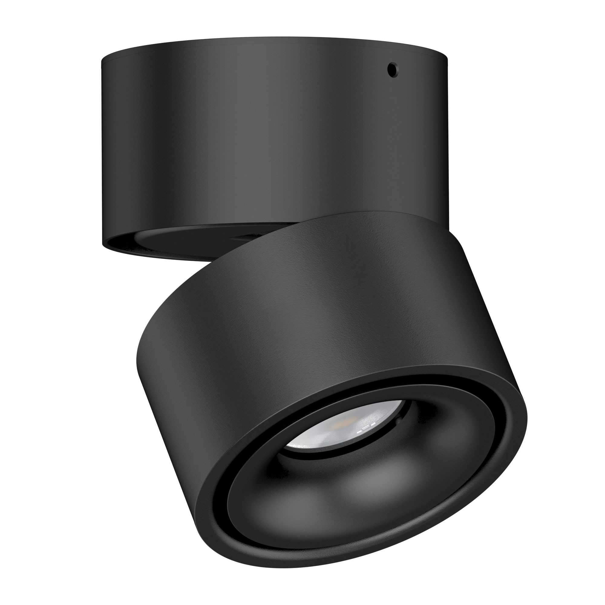 Spot LED de plafond 10W en noir – Angle de tête réglable, Température de couleur sélectionnable Spot LED de plafond 10W en noir – Angle de tête réglable, Température de couleur sélectionnable
