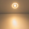 Set of 2 3W Mini recessed spotlights Recessed spotlight "NOVOS" 3000K 12V DC Warm white Incl.LED transformer