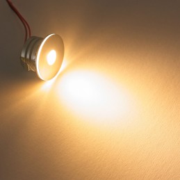 Set di 4 mini faretti da incasso "NOVOS" da 3W bianco caldo 3000K 12V DC incl. trasformatore LED
