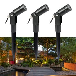 VBLED - LED-Lampe, LED-Treiber, Dimmer online beim Hersteller kaufen|Gartenleuchte Schwarz Gartenspot mit Erdspieß 12V inkl. MR16 GU5.3 LED Spot 5W 3000K