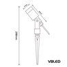 Faretto LED da giardino "Flavius" 3W 4000K 12V Argento