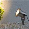 Set of 3 LED garden spotlights Garden pond light 12V, stainless steel IP68 with MR16 bulb 5W