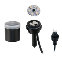 Faretto da giardino a LED "Flavius" 3W 3000K 12V Nero