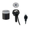Juego de 3 luces de jardín LED RGB+W 1W 12V AC IP65