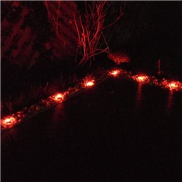 Juego de 3 luces de jardín LED RGB+W 1W 12V AC IP65