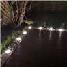 Juego de 3 luces de jardín LED RGB+W 1W 12V AC IP65