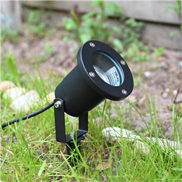 VBLED LED pond floodlight "Stagnum" 12V IP65 aluminium black (MR16 LED bulb changeable)