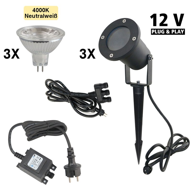 Lichtquelle MR16 - 12V - 3W - RGB von GardenLights Online kaufen