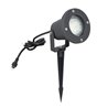 Set of 3 garden spotlights 12V AC incl. bulb 5W neutral white, ground spike and power supply unit