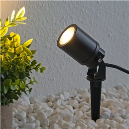 VBLED - LED-Lampe, LED-Treiber, Dimmer online beim Hersteller kaufen|Gartenleuchte Schwarz Gartenspot mit Erdspieß 12V inkl. MR16 GU5.3 LED Spot 5W 3000K